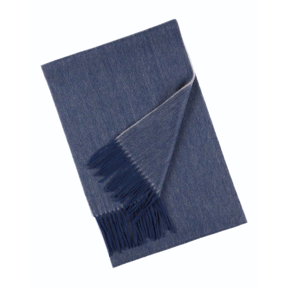 Blauer Schal aus 100% Kaschmir für Damen Paris (3)