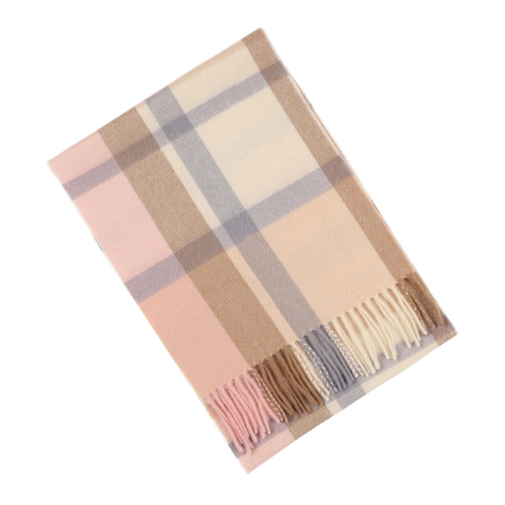 Karierter Schal aus 100 % Wolle in Beige – London (6)