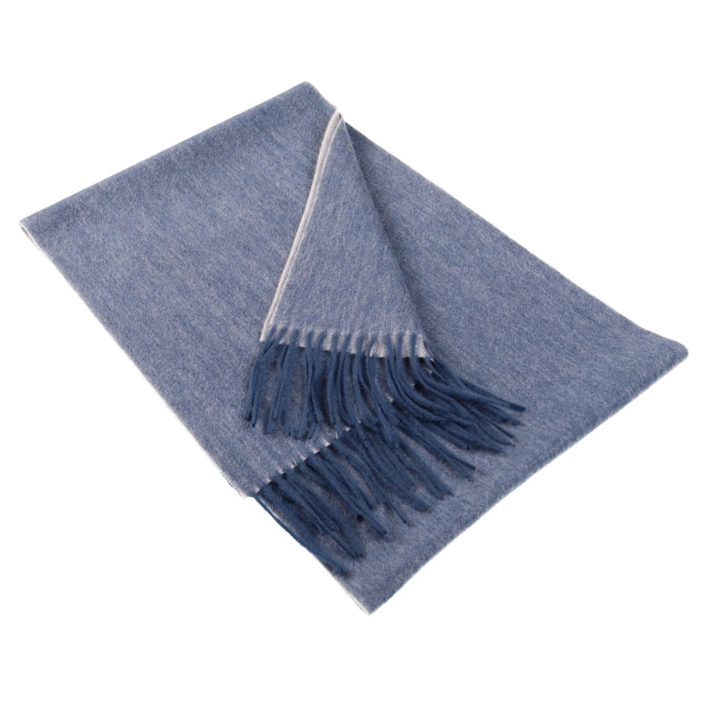 Blauer Schal aus 100% Kaschmir für Damen Paris (1)